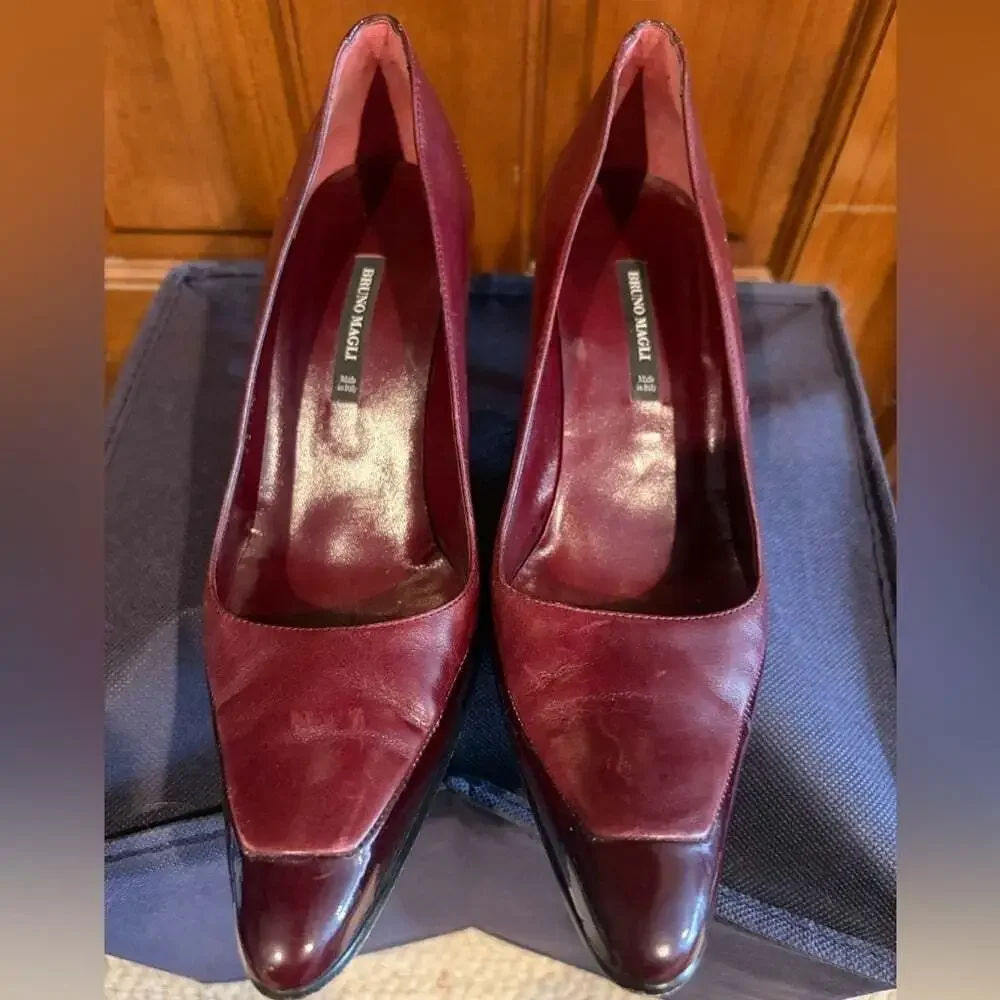 Bruno Magli Deep Red Heels
